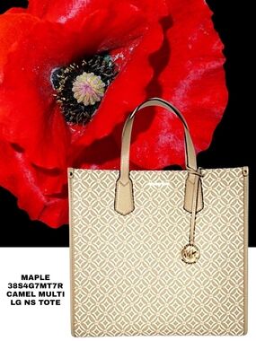 Michael Michael Kors Camel Multi Large Tote Bag